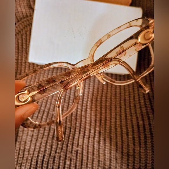 COACH Eyeglasses 9252 Victorian Roses Clear Acrylic Women - Picture 11 of 16